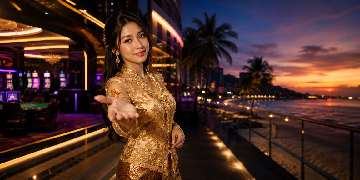 Suasana permainan popular dalam talian di Penang dengan gaya kebaya Malaysia yang anggun